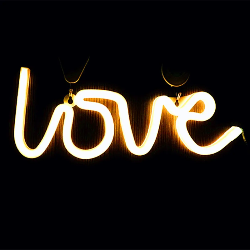 

Neon letters LED atmosphere lights room decoration proposal birthday LOVE modelling small night lights