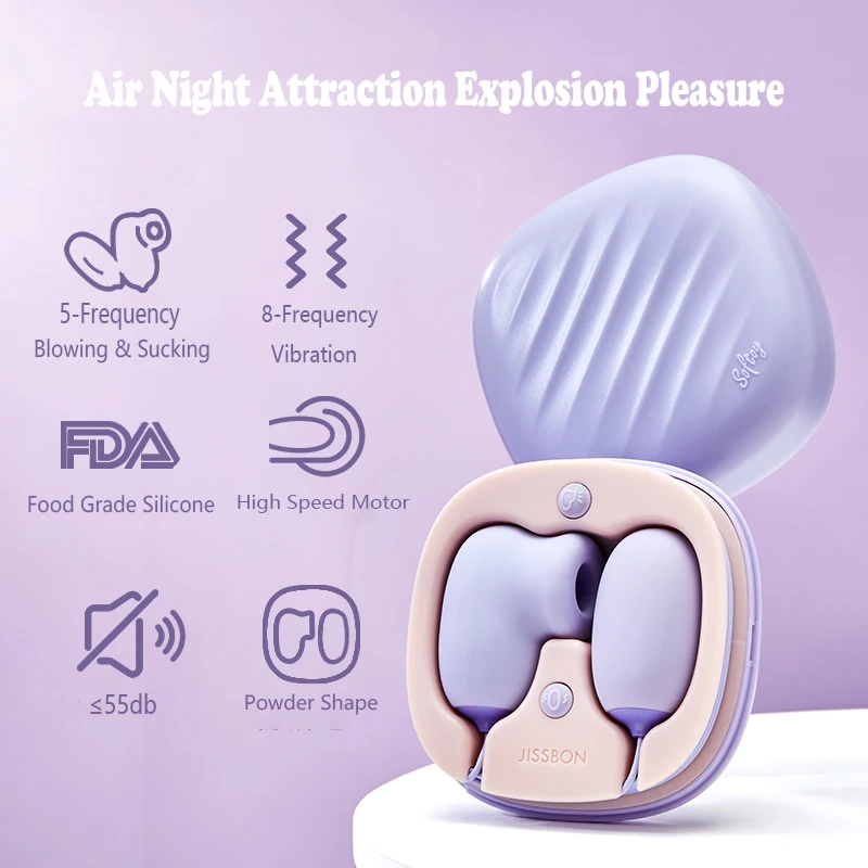 JISSBON вибратор для сосания клитора соска вакуумная секс-игрушка женщин 2 в 1