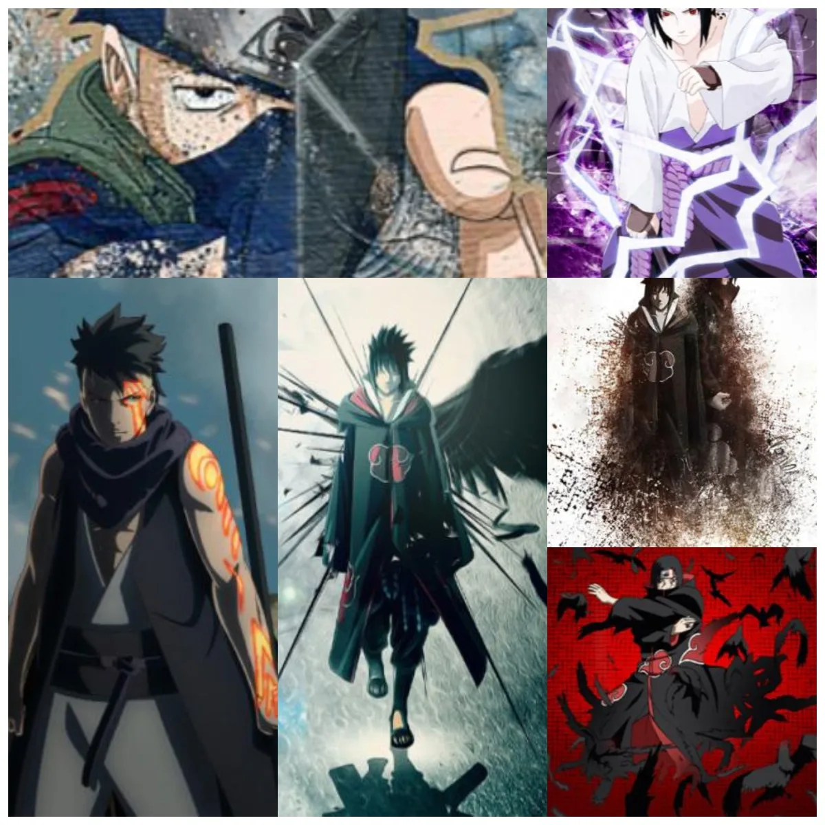 

Naruto Anime Posters and Prints Sasuke Kakashi Canvas Wall Art Canvas Painting Pictures Children Gifts Room Bedroom Home Decor