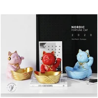 nordic storage box melon seeds dried fruit tray decoration lucky cat candy tray living room shop coffee table key tool