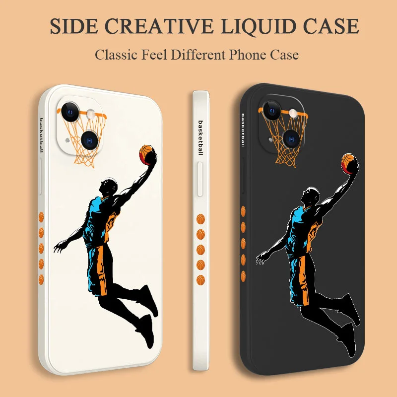 Wild Basketball Phone Case For iPhone 14 13 12 11 Pro Max Mini X XR XS MAX SE2020 8 7 Plus 6 6S Plus Cover