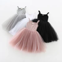 ballet dress tutu girl kids 2020 toddler baby wedding dresses princess sling sleeveless cotton ball gown party tulle clothes