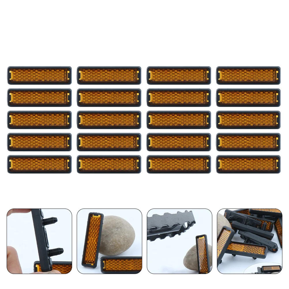 

20pcs Premium Useful Professional Durable Quality Pedal Reflectors Pedal Parts for MTB Bike