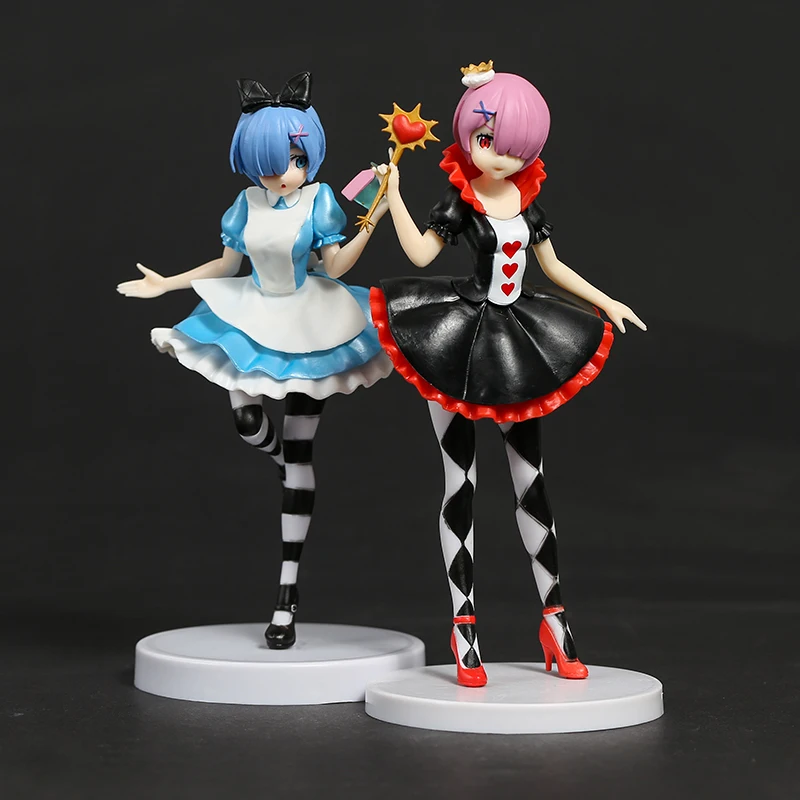

Фигурка из ПВХ Re Zero Alice Rem Red Queen Ram, фигурка модели, подарок