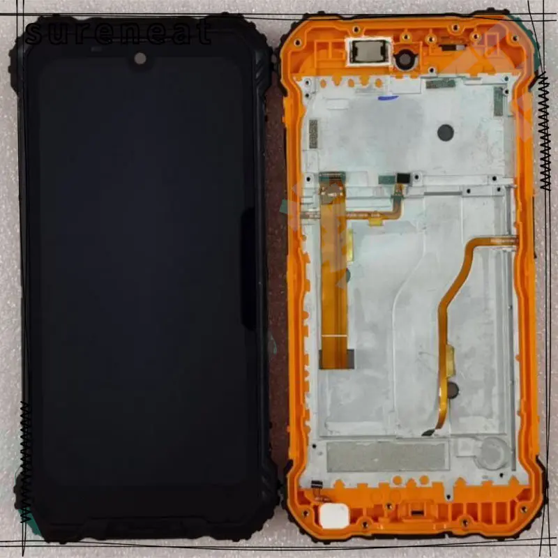 

ЖК-дисплей 5,71 дюйма Для DOOGEE S58 Pro, сменный сенсорный дигитайзер в сборе с черной/оранжевой/желтой рамкой