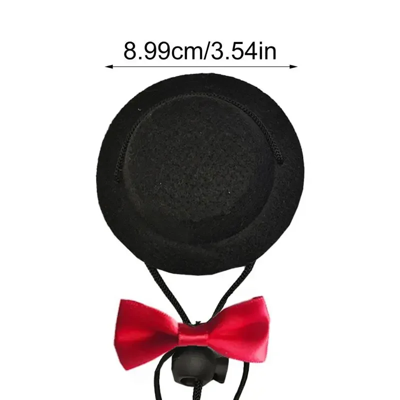 Шляпа для хомяка фетровая шляпа с бантом и перьями