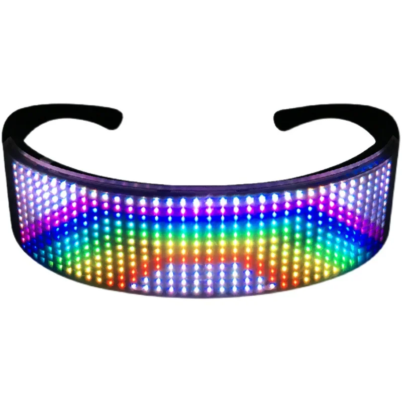 

Gass блестящие очки светодиодные очки Bluetooth «сделай сам» светящиеся очки для вечевечерние праздничные солнцезащитные очки неоновые очки для ...