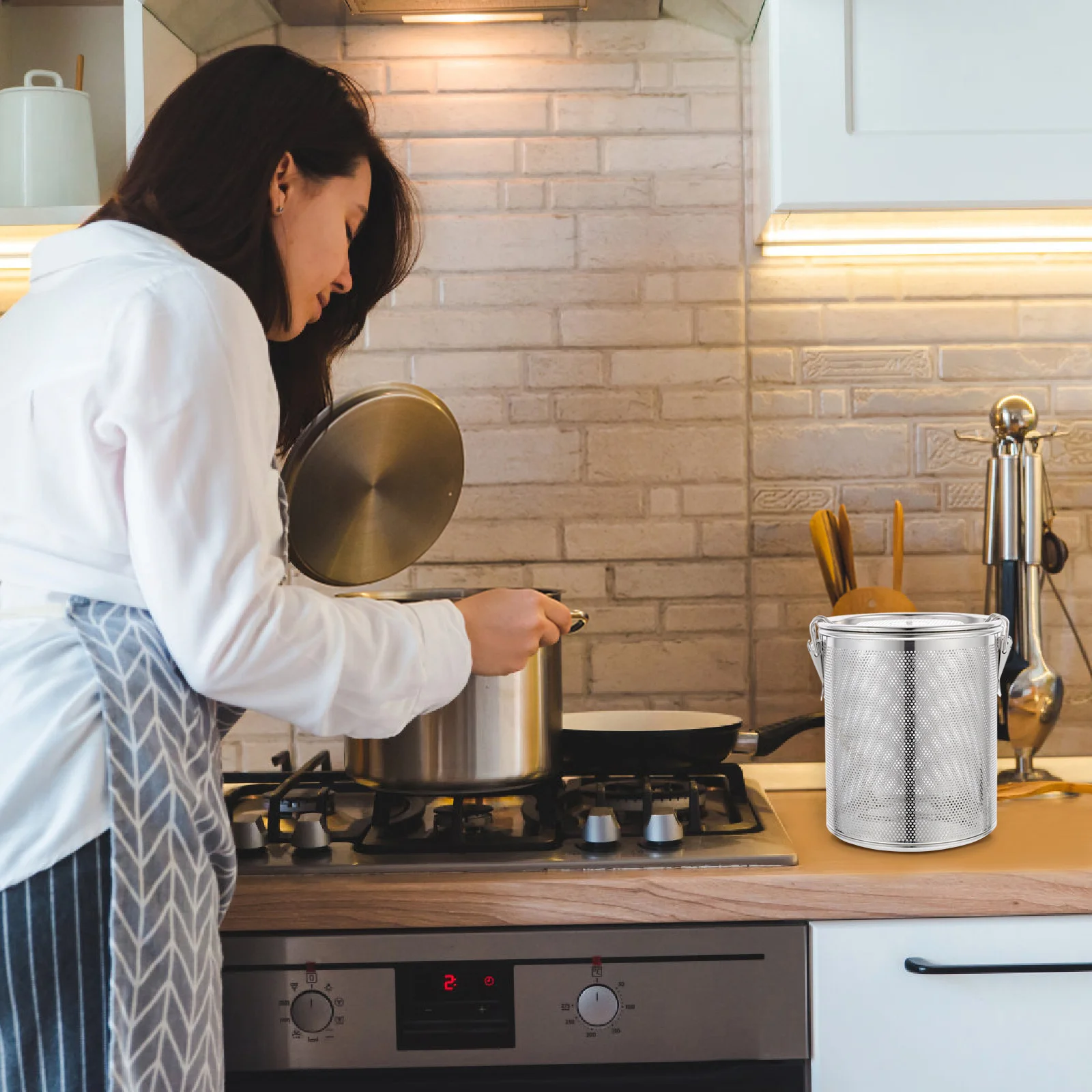 Расселенная индейка корзина из нержавеющей стали сито для заварки листового чая