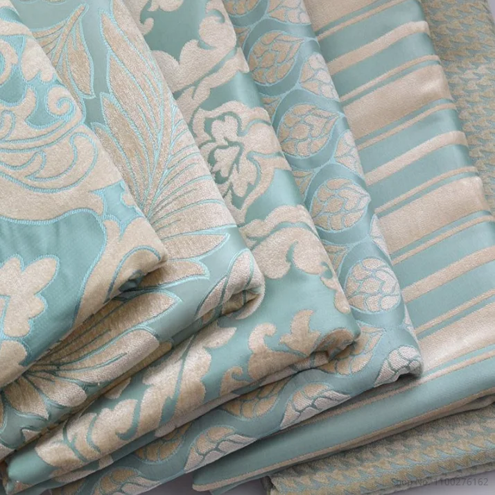 

1.45 Wide Quality Thickening Fashion Sofa Cushion Sofa Cover Flower Jacquard Curtain Fabric