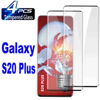 4pcs curved tempered glass for samsung galaxy s20 plus screen protector glass