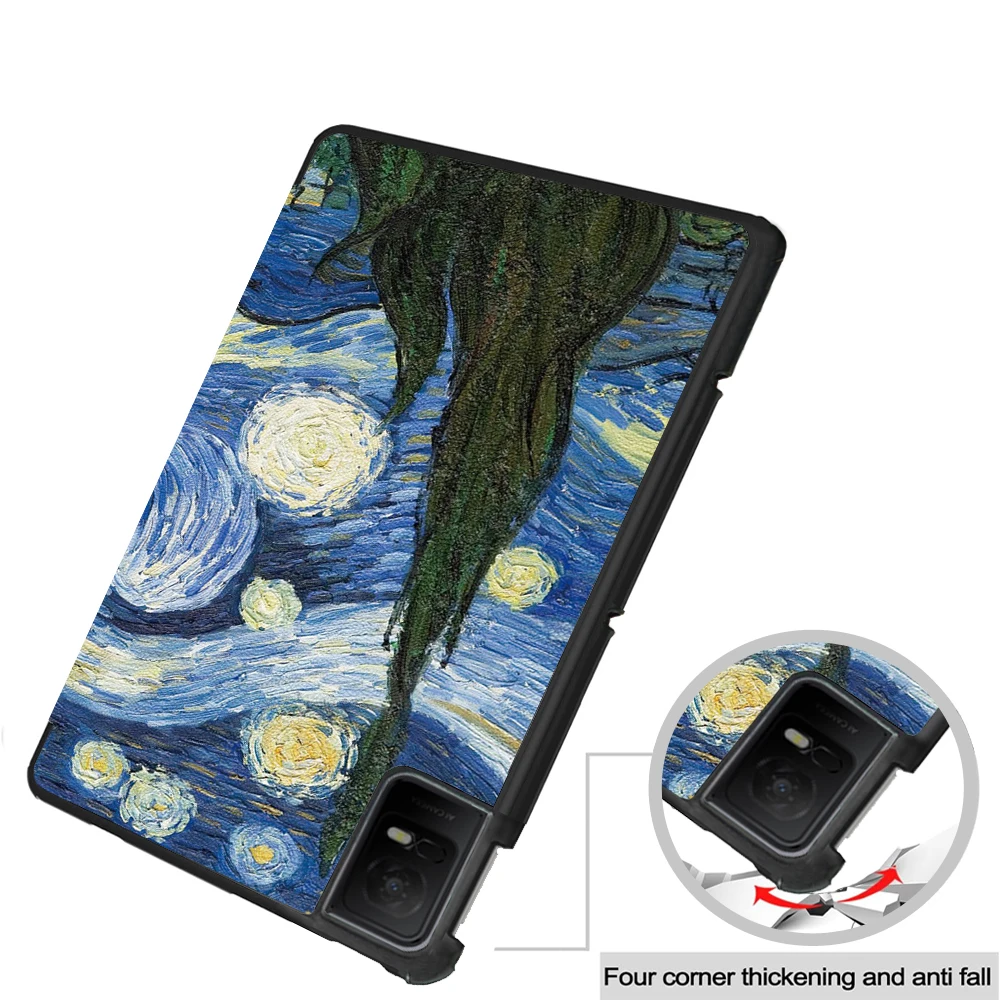 Фото Чехол Funda для TCL Nxtpaper Tab 11, 11-дюймовый смарт-чехол для планшета 9466X 9166G, тройная магнитная подставка с жесткой задней панелью №5