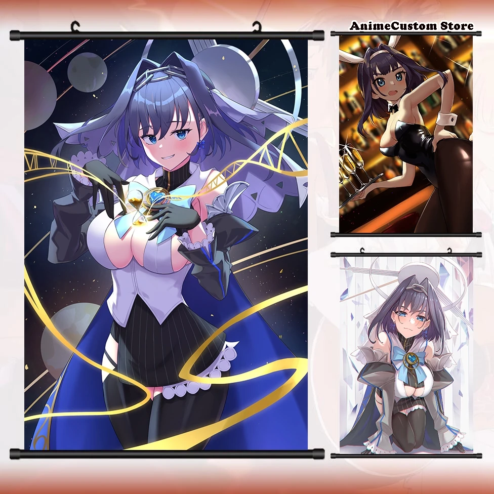

Аниме Hololive VTuber Ouro Kronii HD настенный свиток рулонная картина постер подвесной постер Косплей коллекция домашний Декор подарок
