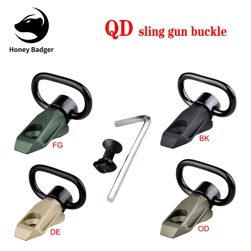 

WADSN QD Sling Gun Buckle Tactical Air Gun Quick Installation Rotating Strap Button Hunting Weapon Accessorie For Picatinny Rail