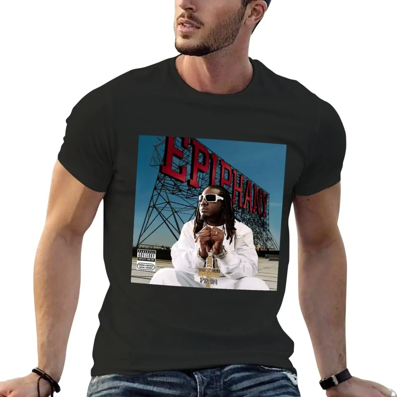 Футболка T-pain ireng epiphany летняя одежда большие размеры простые белые футболки для