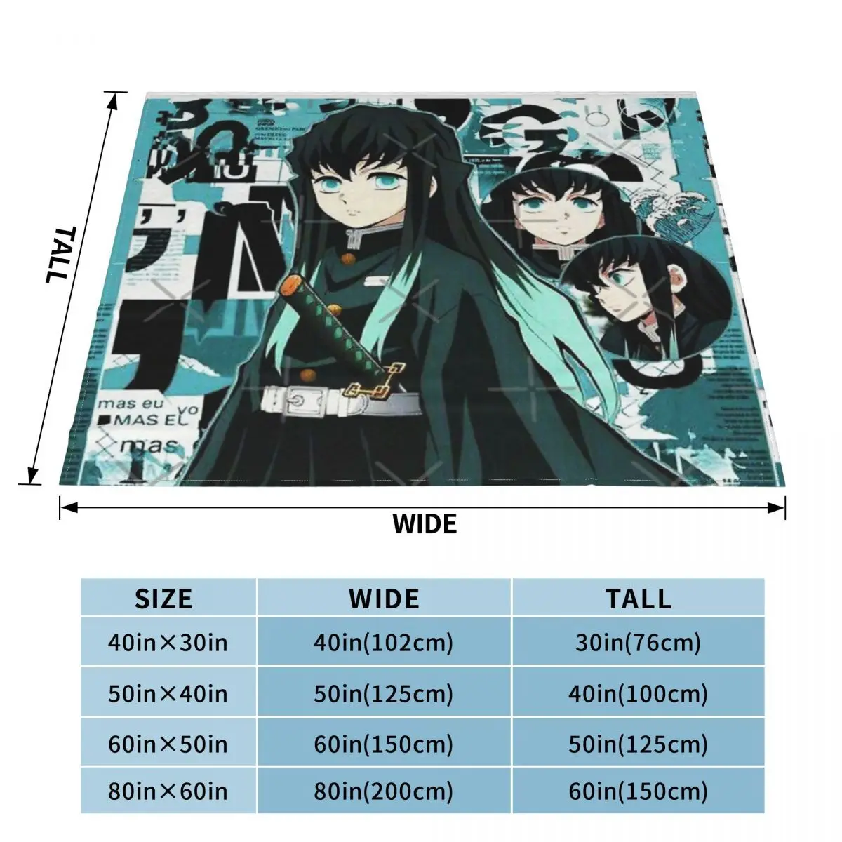 Плюшевые одеяла для кровати Muichiro Tokitou парные и пледы