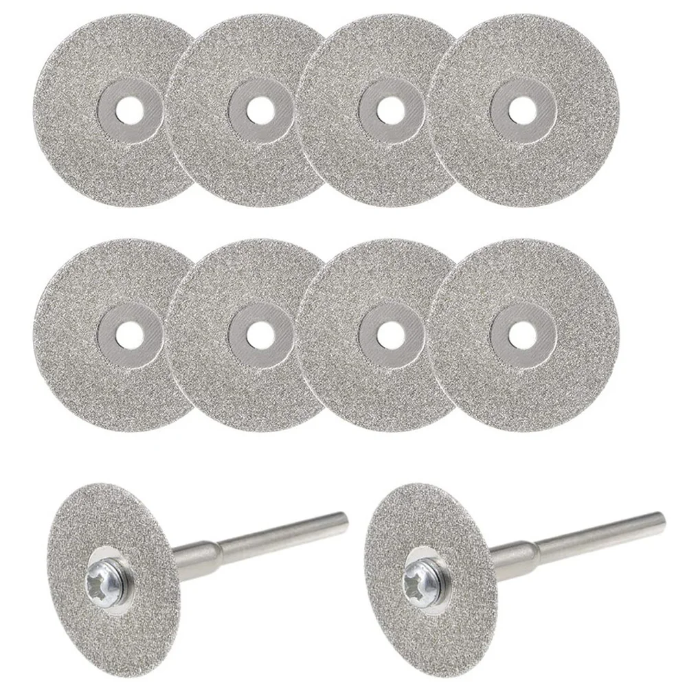 

Алмазные отрезные диски 22 мм для вращающегося инструмента Dremel, 5/10 шт. отрезные диски, 1 оправка, алмазная пила, мини-алмазный отрезной диск