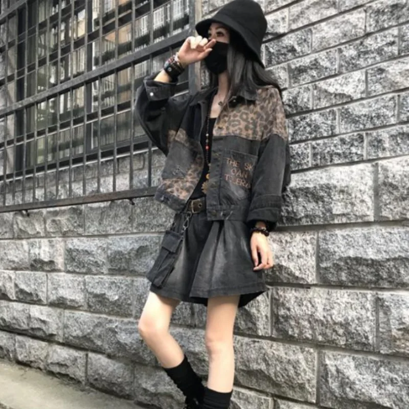 Распродажа с вышитыми отверстиями ковбойское пальто женское рваное