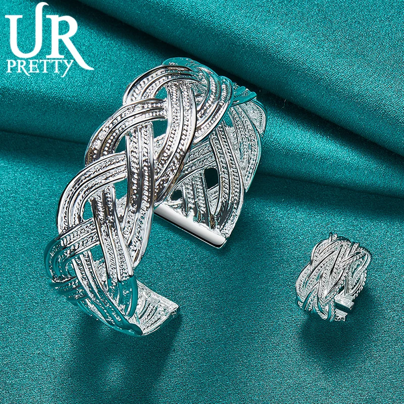 

Набор из серебра 925 пробы высокого качества изысканный спиральный Плетеный формы модный подарок женское бриллиантовое свадебное очаровательное ювелирное изделие