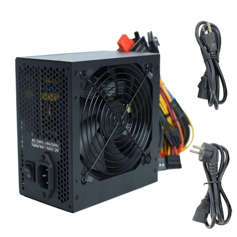 Gaming PC Power Supply Rated-500W Mine PSU 24Pin ATX 12V Full Modular Source