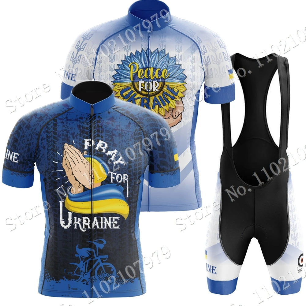 

Maillot Ukraine National Team 2022 Cycling Jersey Set Men Cycling Clothing Road Bike Shirts Suit Bicycle bib Shorts MTB Cyclisme