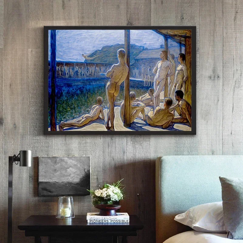 Евгенène Янссон военно-морской купальник постер 1907 года принт шведский художник