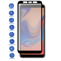 samsung galaxy a7 2018 black tempered glass screen protector 9h for movil todotumovil