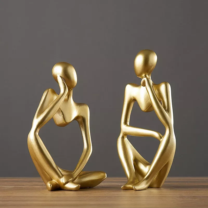 

Home Decoration Accessories Resin People Statue Abstract Sculpture for Decoration Egyptian Decor African Decor Home