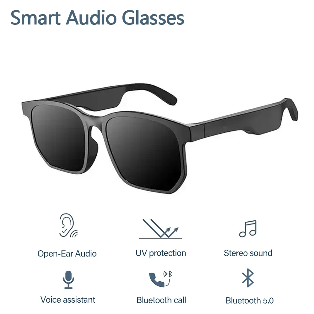 

Bluetooth Glasses Audio Sunglasses Music Hands-free Call Driving Glasses With Hd Mic Headphone Sport Music Sun Glasses Men