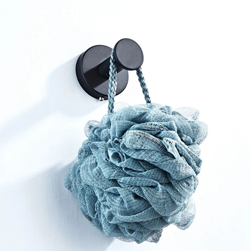 

2Pcs Bathroom Towel Hook, Round Coat Bathrobe Hook, Modern Bathroom Kitchen Clothes Wall Hanger
