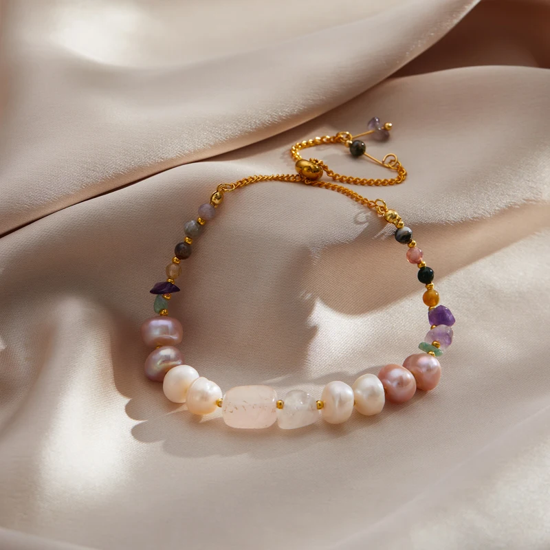 

Classic Fashion Natural Stone Original Design Bracelet Women Luxury Exquisite Natural Pearl Bracelet Korean Jewelry AccessorieS
