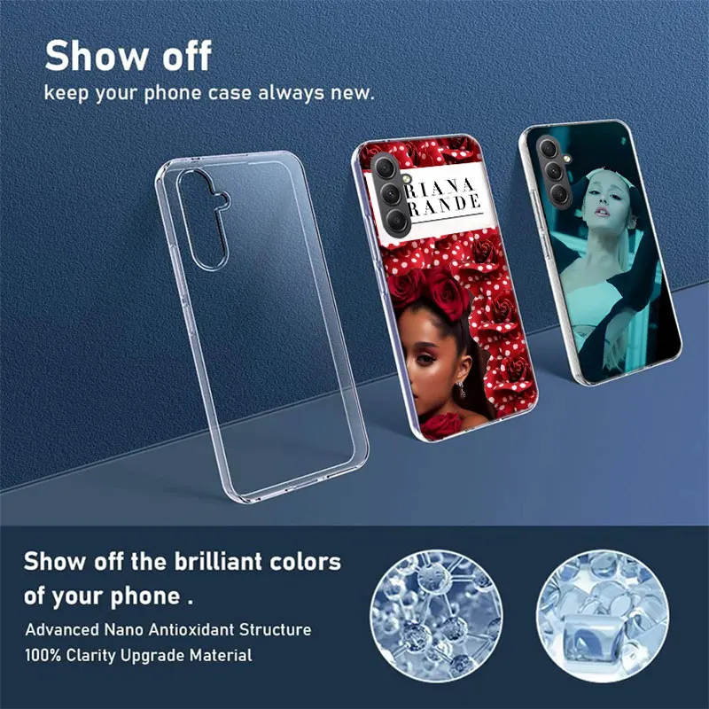 Фото Чехол для телефона Ariana Grande для Samsung Galaxy A54 A14 A24 A34 A17 A37 A57 A55 A35 A25 A15 A16 A26 A36 A56 A13 A23 A33 A53 A52S A12 №3