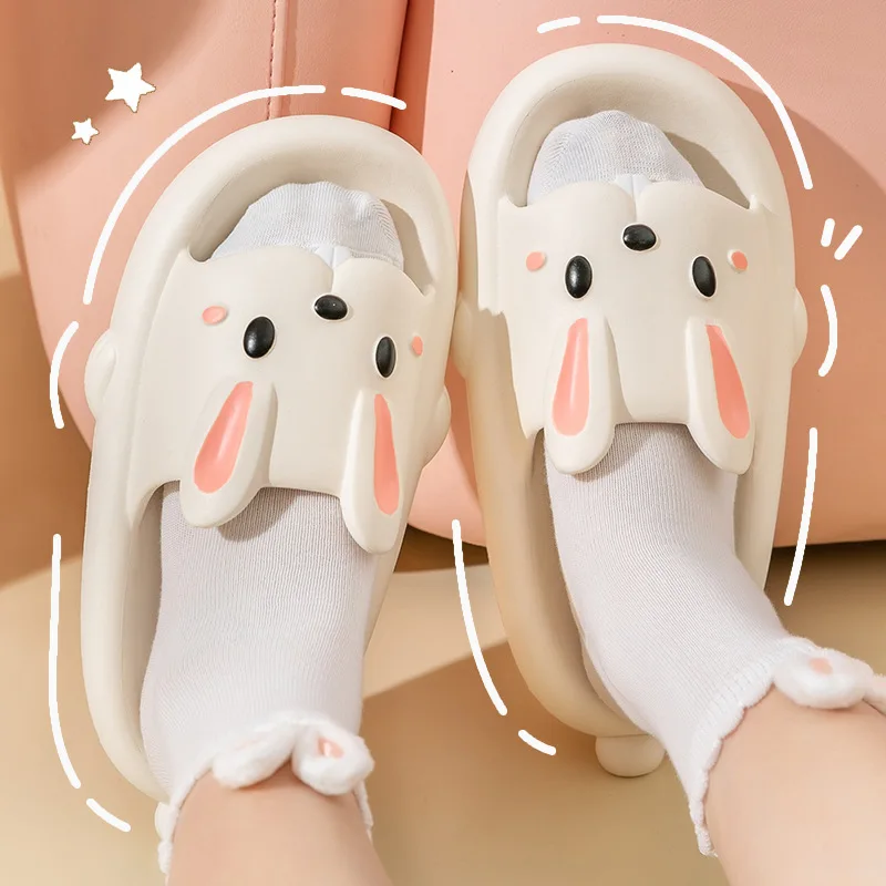 Cute Bunny Sandal for Womens Summer Ladies Kawaii Cartoon Casual Slipper Platform Indoor Outdoor Slippers EVA Parenting Shoes