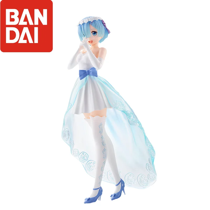 

Original Re:Life In A Different World From Zero Anime Figure Rem Action Figure Wedding Dress Toys for Kids Gift Model Dolls
