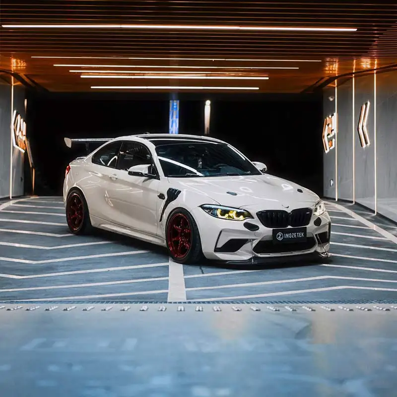 Фото Для BMW M2 F87 M2C 2 серии двухцветные желто-белые дневные ходовые огни CSL LED Panel F22 F23 двухцветные DRL №3