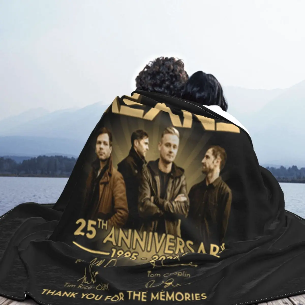 Одеяло в стиле аниме Keane 25th Anniversary 1995&#x272020 с подписями Спасибо за воспоминания