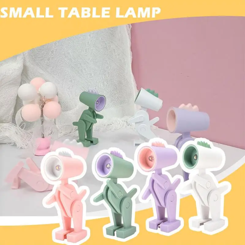

Creative LED Night Light Mini Cute Pet Light Festival Gift Cartoon Pet Folding Table Lamp Kids Room Bedside Bedroom Decor Light