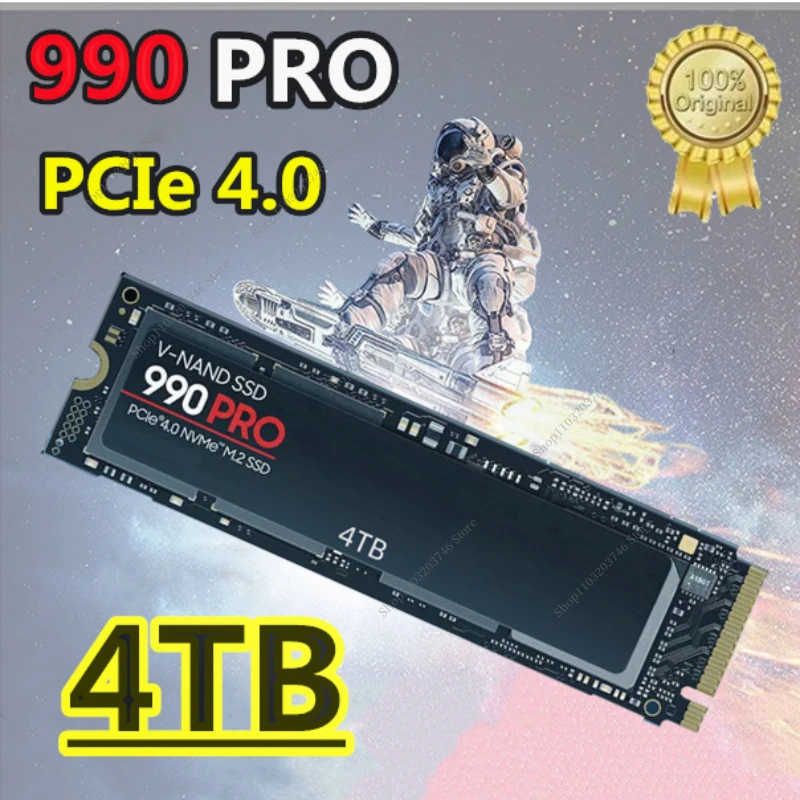 

Newest 990PRO 1TB 2TB 4TB SSD Internal Solid State Disk M2 2280 PCIe Gen 4.0 X 4 NVMe 1.3c 250 500 MZ-V8V250B for Computer/PS5