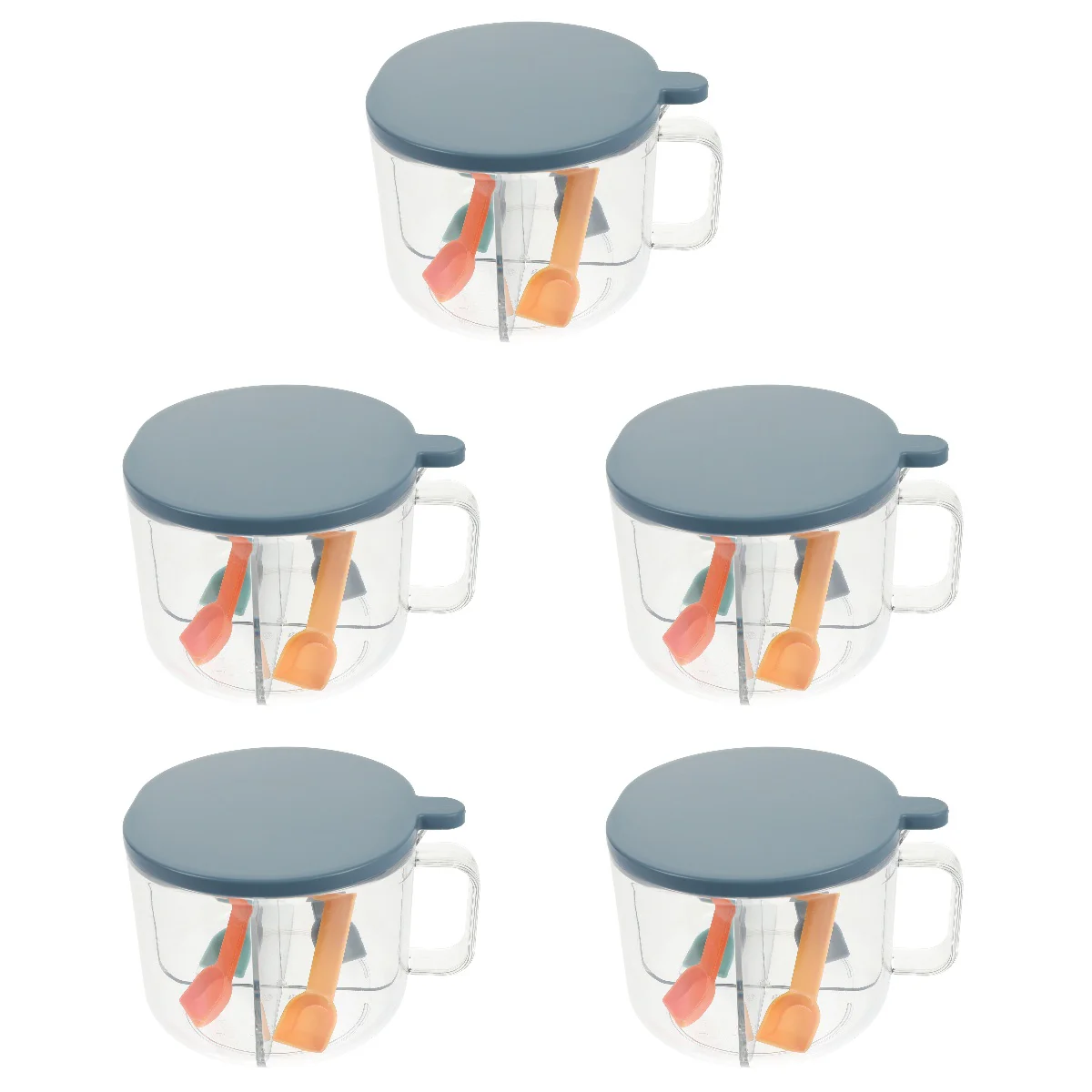 5x Container Kitchen Box Seasoning Container Jar Storage Box Seasoning Storage Box Box