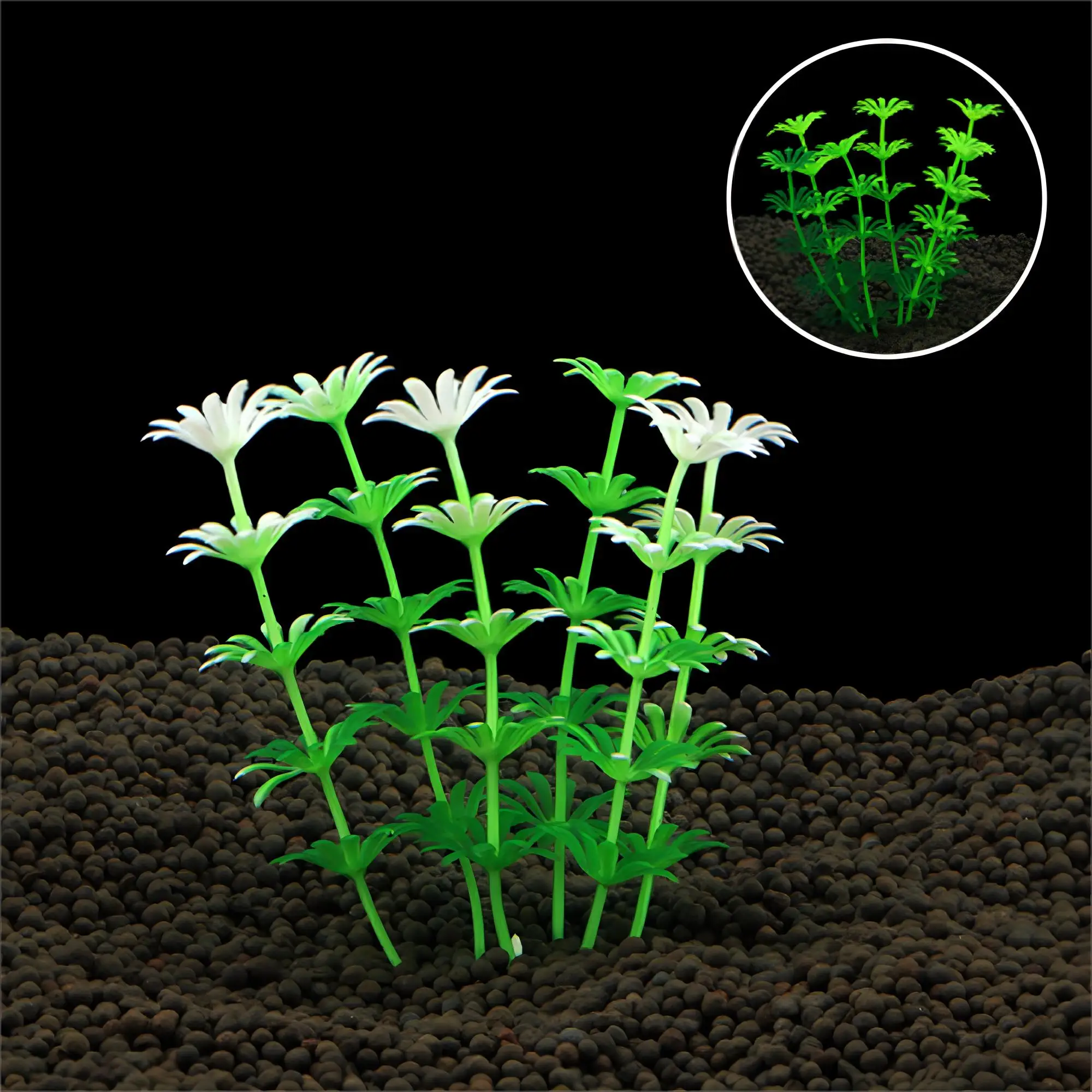 Искусственная фотография искусственная водное растение емкость для рыбы