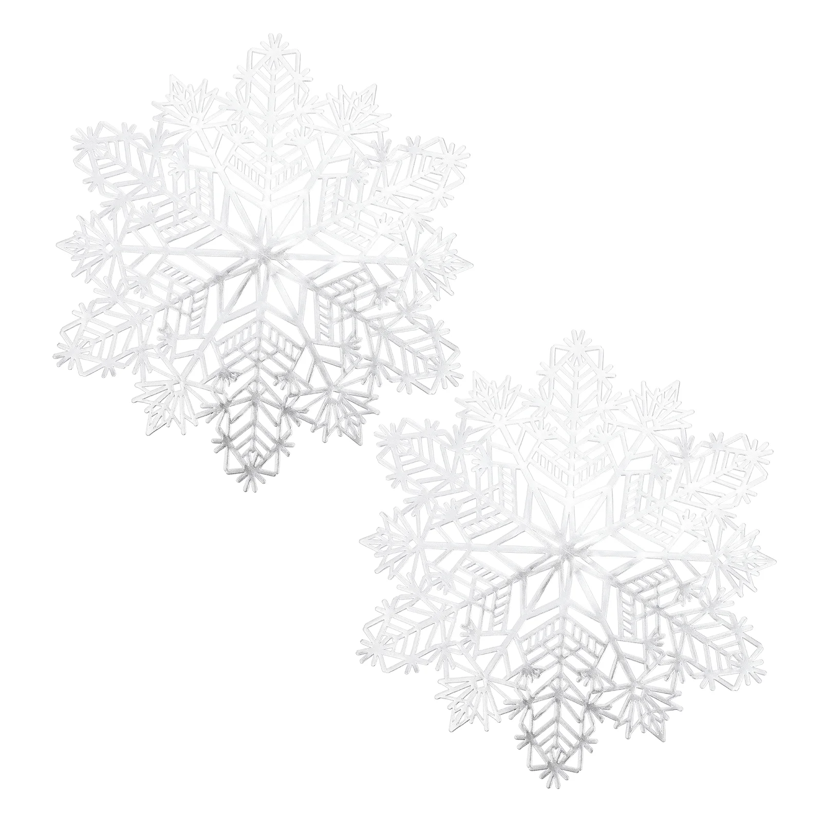 

Christmas Placemats Coasters Table Placematmats Snowflake Cup Mat Drink Holiday Coaster Party Winter Round Place Heat Decorative