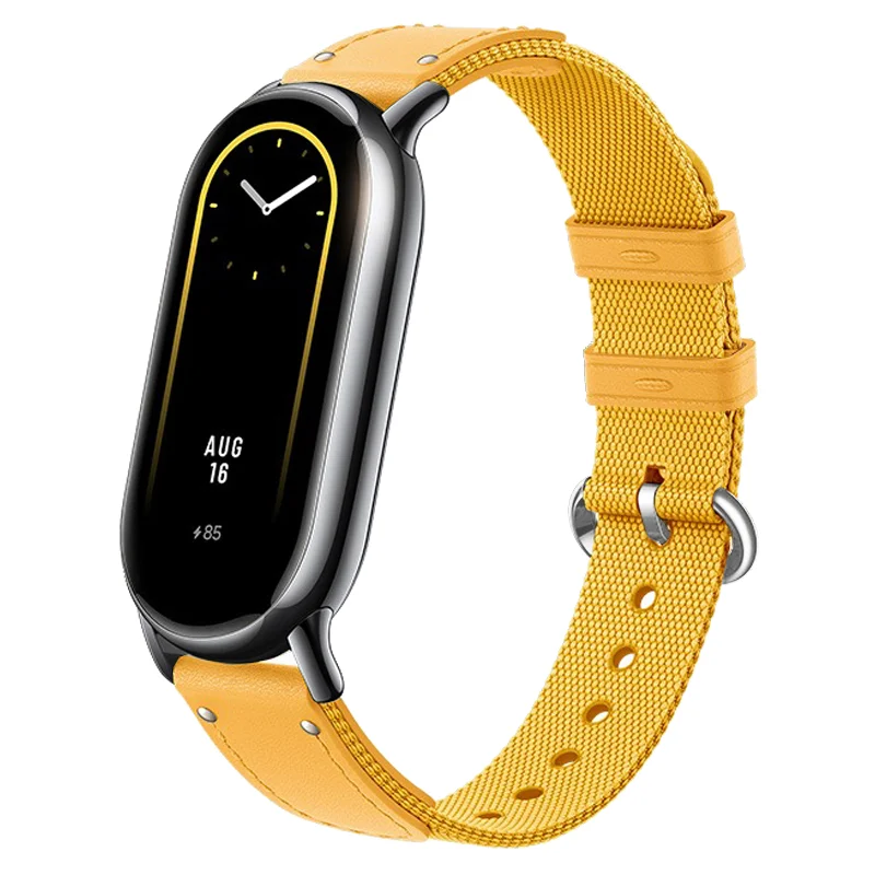 Оригинальный нейлоновый ремешок для Xiaomi Mi Band 8, сменный кожаный ремешок для наручных часов Mi Band 8, ремешок для Mi Band 8