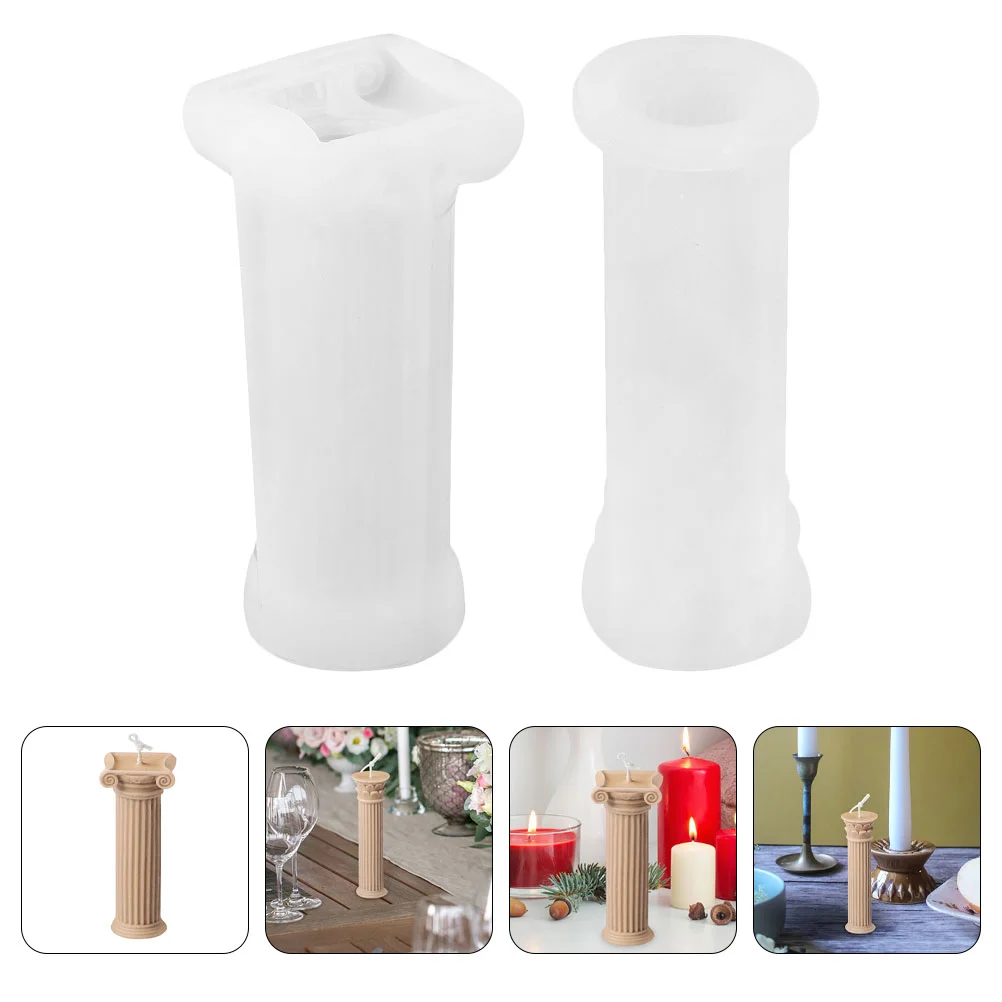

Diy Mold Silicone Making Molds Soap 3D Cake Supplehandmade Ornament Desktop Wax Craft Maker Roman Aromatherapy Burning Rib