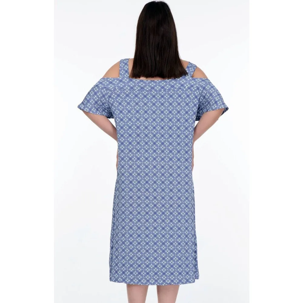 

Custom Design Square Pattern Shoulder Low-Cut Askılı Flywheel Sleeve Dress