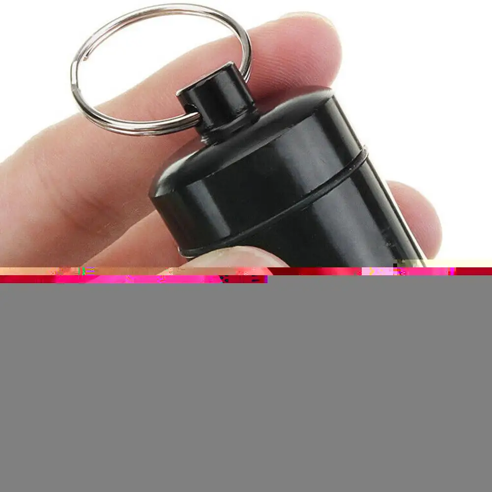 

2pc Mini Bottle Waterproof Aluminum Alloy Cache Keychain Drug Travel Box Medicine Holder Portable Container Stora M4m4