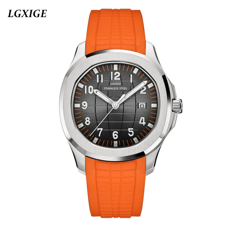 Enlarge Young Style Men's Quartz Watch Casual Silicone Waterproof Quartz Watches Fashion Auto Date Luminous Hands Clock Dropshipping