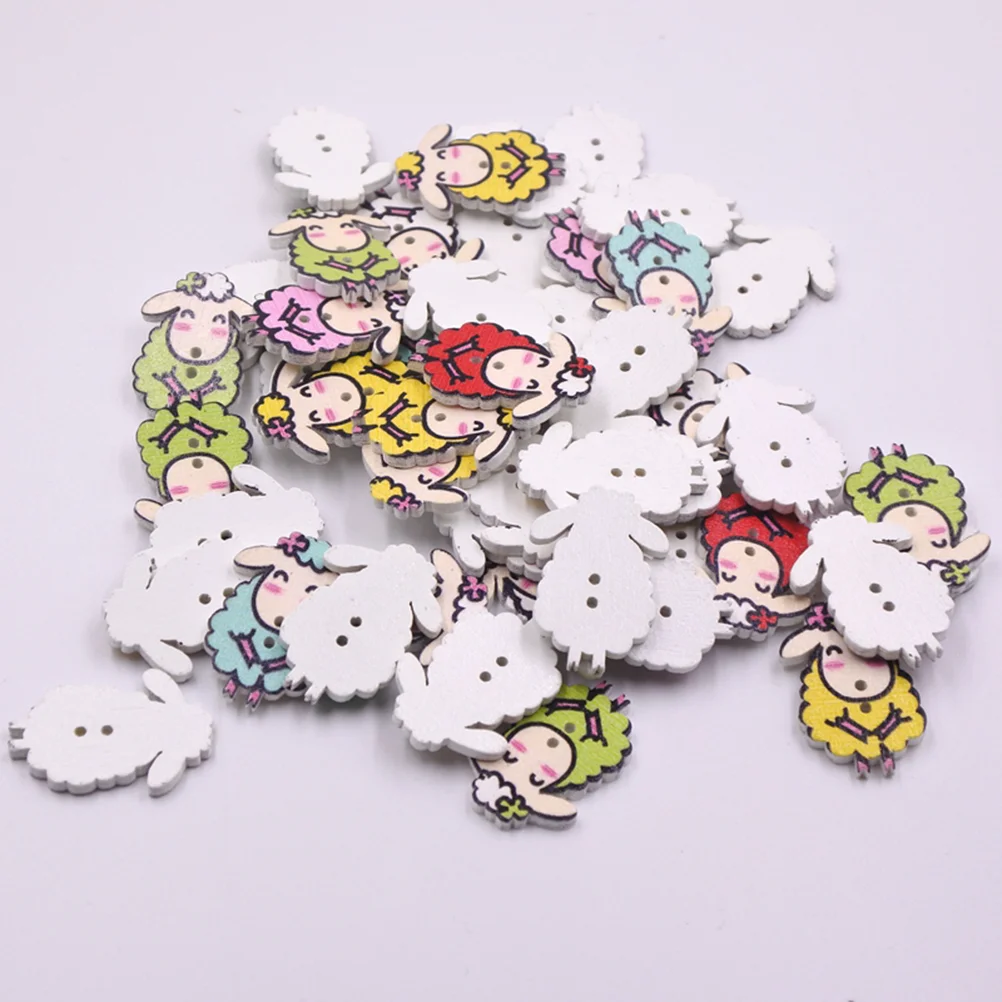 

Buttons Button Wood Sewing Craft Diy Decorative Wooden Crafts Kidshole 2 Coat Novelty Scrapebook Animal Colorful Accessories