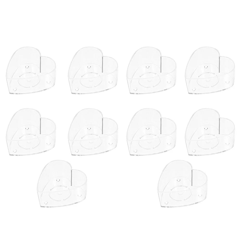 

40Pcs Tea Cup Holders Clear Heat-Resistant Votive Containers