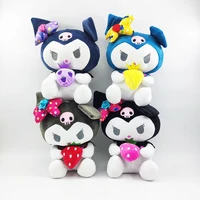 25cm anime sanrio plush toys kuromi dolls lovely kuromi stuffed cute soft gifts for children birthday gift toy fluffy plush toys