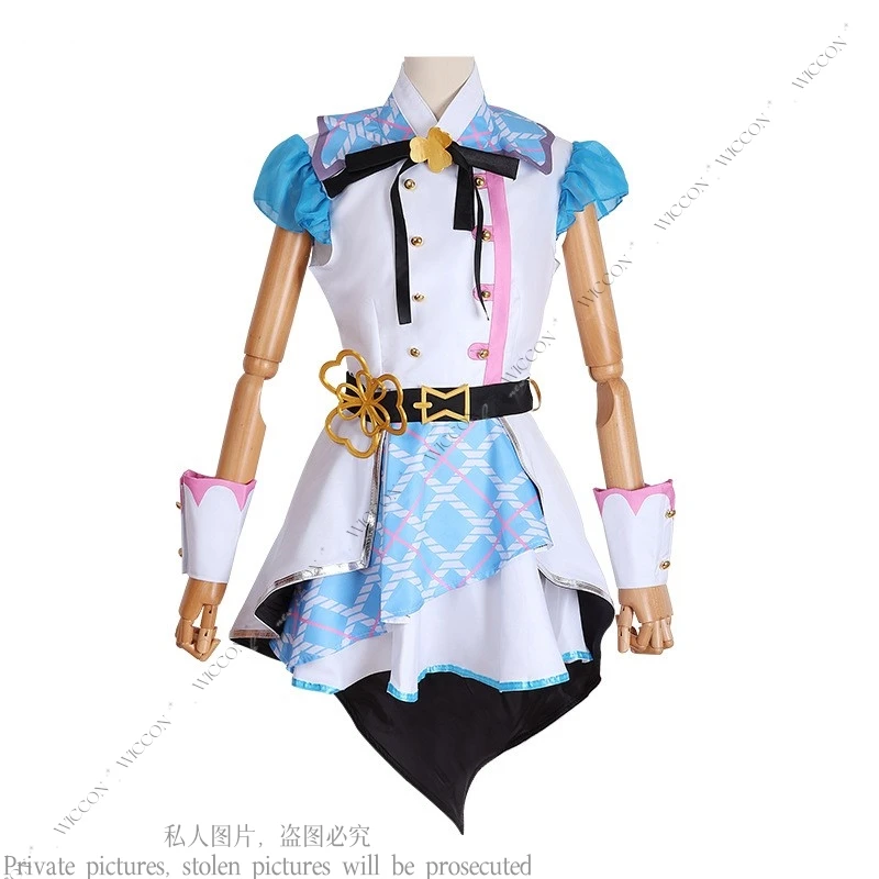 PJSK MMJ Больше прыжок! Momoi Airi Hinomori Shizuku Kiritani Haruka Hanasato Minori Косплей Костюм Парик