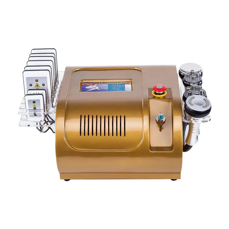 Портативный 40K 8 в 1 кавитационный вакуумный корпус Контурирование Lipolasar